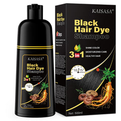 IIIMEIDU Tinte 3 en 1 para cabello negro cubre canas con suavidad y naturalidad