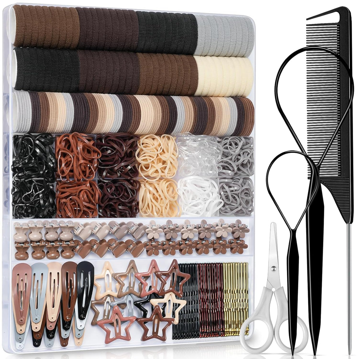 IKOCO elasticas para pelo 822 piezas: agarre suave para peinados.