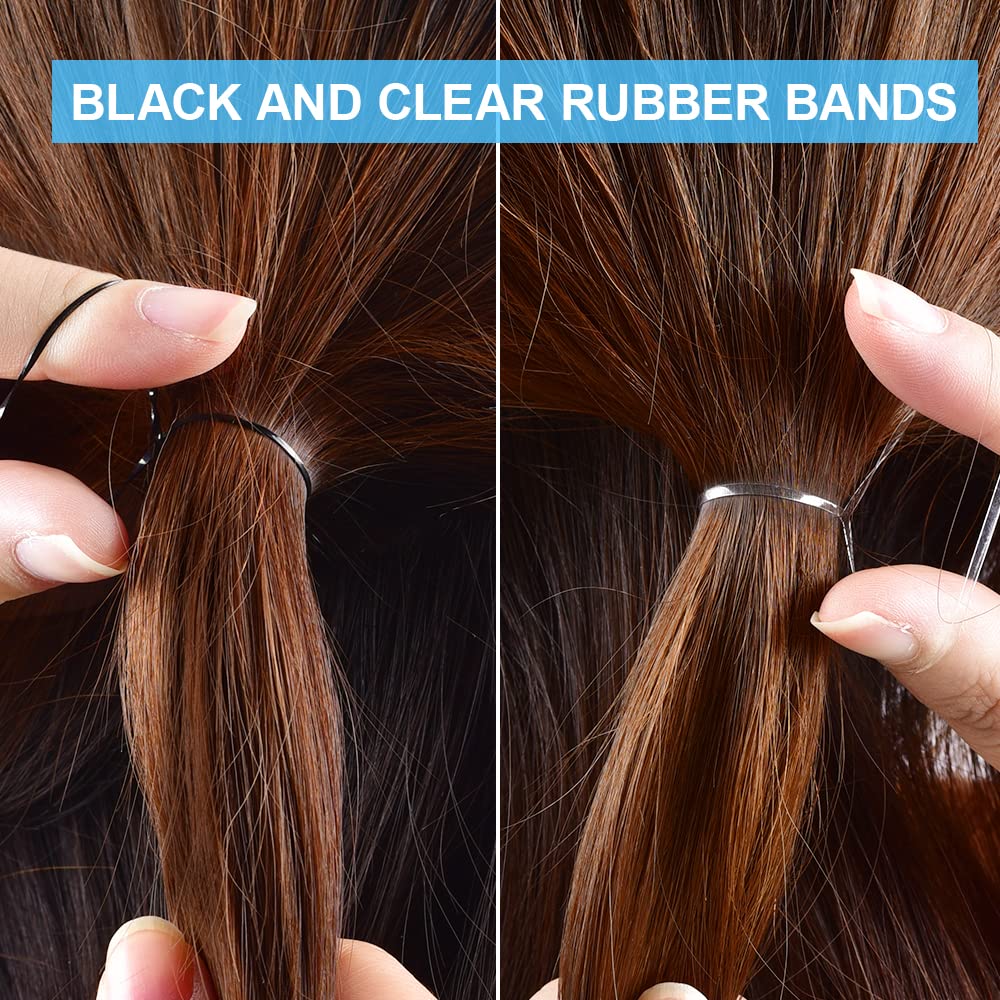 IKOCO elasticos negros: gomas duraderas para estilos firmes sin dañar el cabello