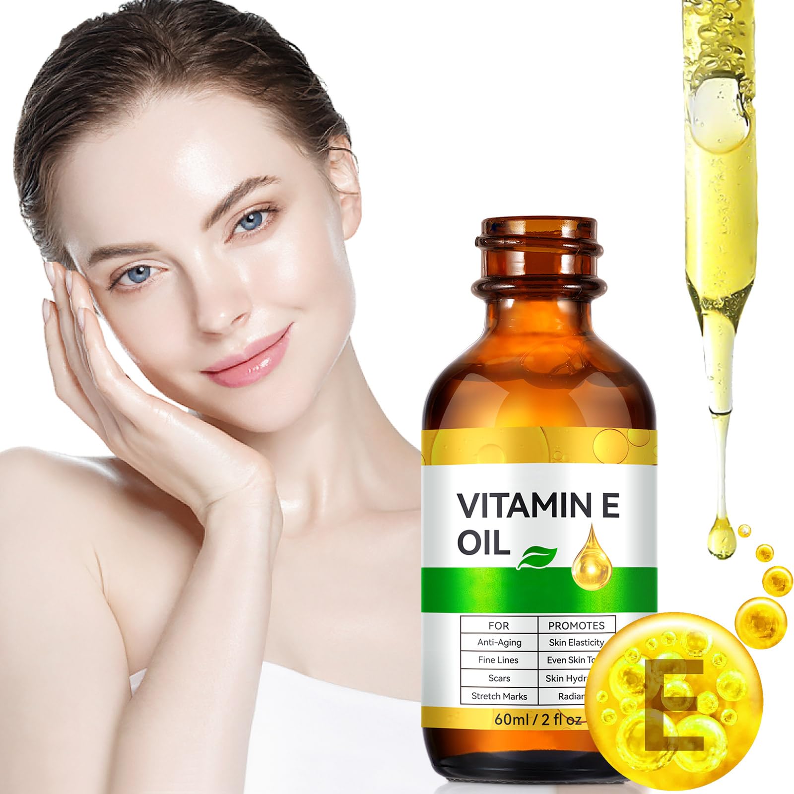 IKZEE Vitamina E: cabello nutrido y cuero cabelludo suave tras el uso