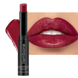 Ilembane Plum Red: barra hidratante para labios, color ciruela profundo y suave hidratación.