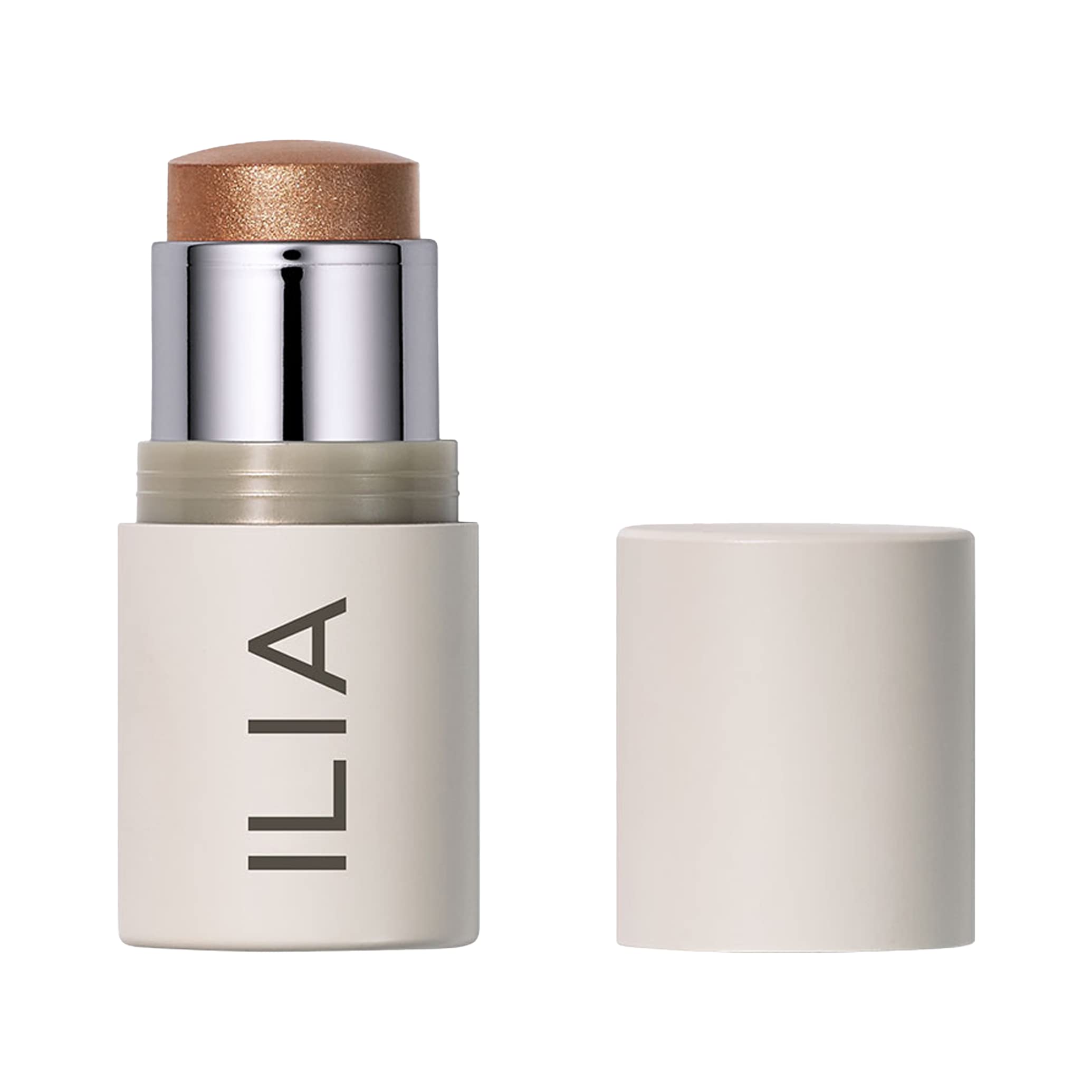 ILIA Multi-Stick labios y mejillas en tono bronce perla, acabado natural.