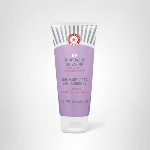 First Aid Beauty KP Bump Eraser: Exfoliante Corporal 10% AHA, 8 oz, 2 uds