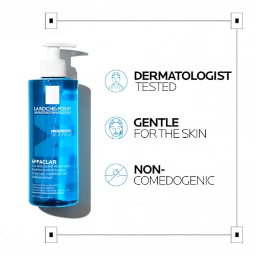 La Roche-Posay Effaclar Gel Purificante Espumoso para Piel Grasa con Zinc Pidolate | Sin Alcohol