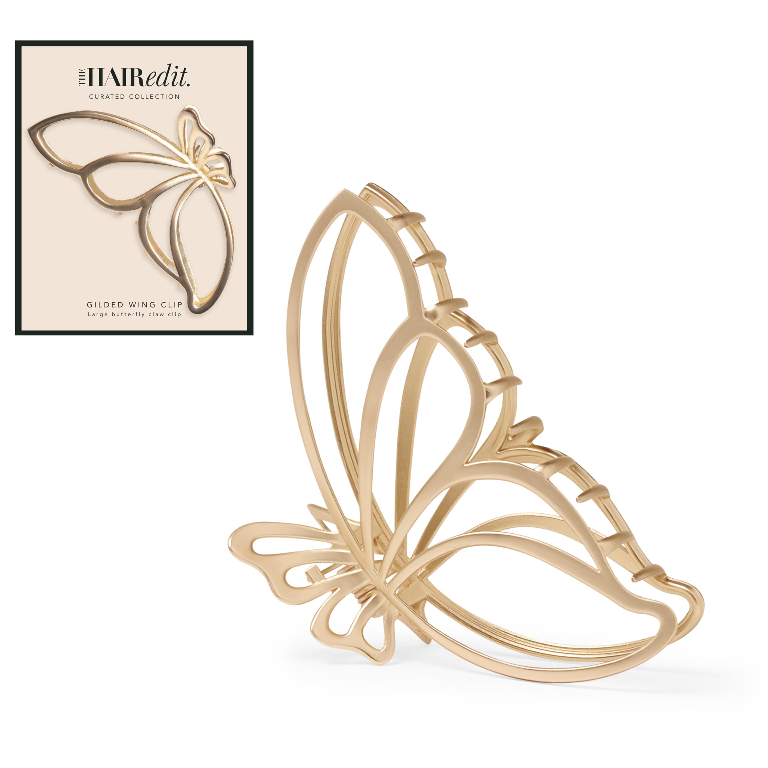 The Hair Edit clip alas doradas grande para peinados sofisticados y duraderos