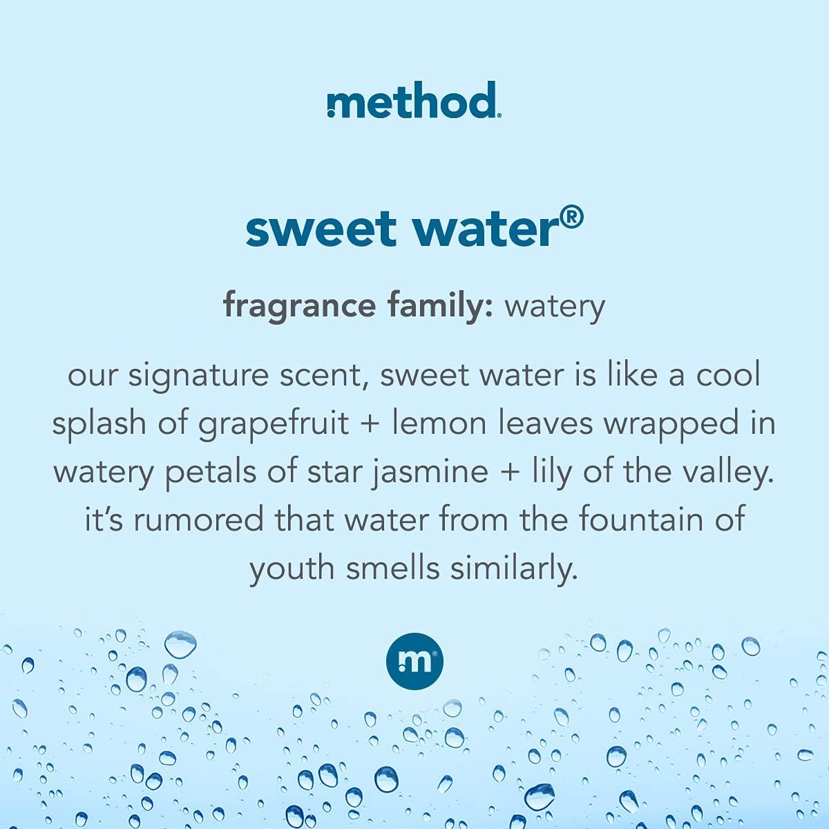 Method Gel Jabón de Manos Sweet Water — Pack de 6 x 355 ml