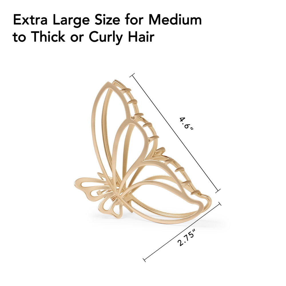 The Hair Edit clip dorado para cabello rizado mantiene el peinado sin esfuerzo