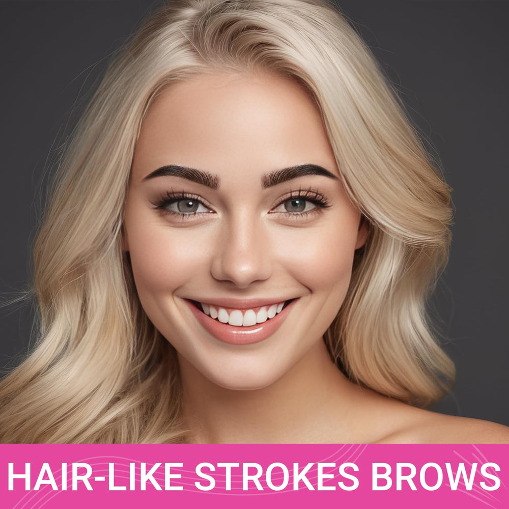 iMethod Cejas brocha-spoolie integrada para peinar y fijar las cejas.