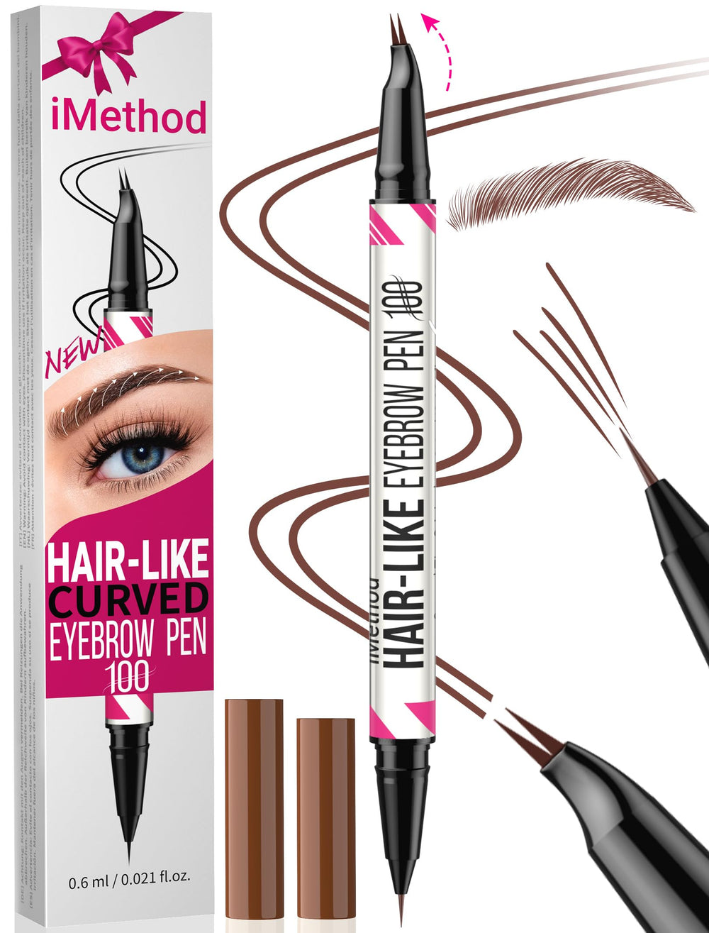 iMethod Cejas Curvadas: punta curva para trazos naturales