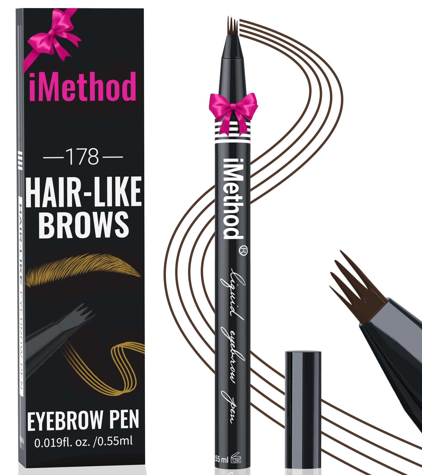 iMethod pluma para cejas con microblading crea trazos realistas y naturales