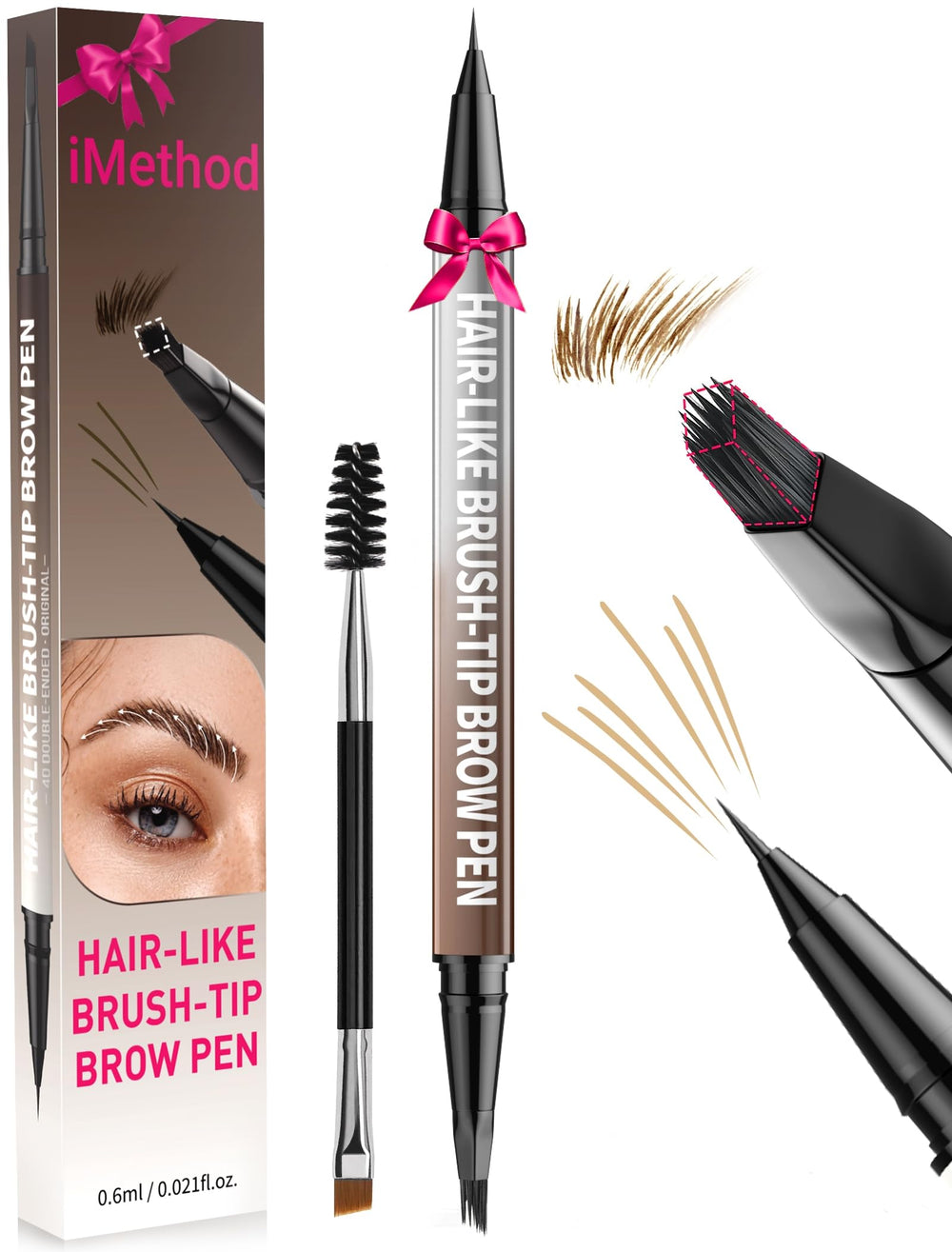 iMethod Eyebrow Pen: doble extremo para cejas naturales y definidas.