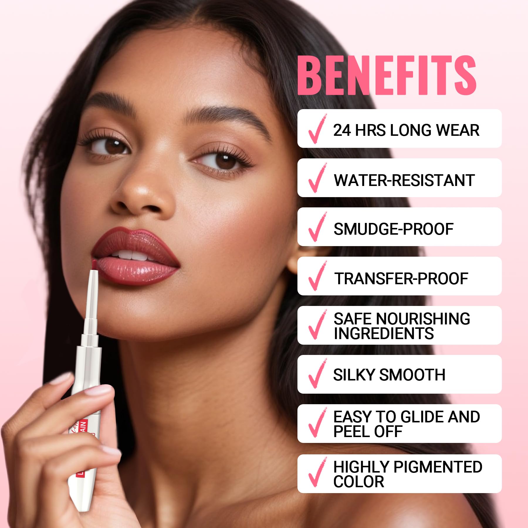 iMethod Tinta Labial Delineador Marrón Dulce: estilo sofisticado para todos los tonos.