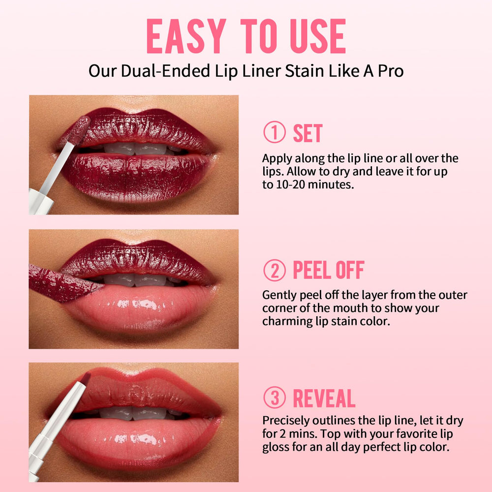 iMethod Tinta Labial Delineador Vino: color profundo con acabado duradero.
