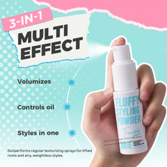 Immetee Polvo de Textura aplicado en raíces para mayor cuerpo