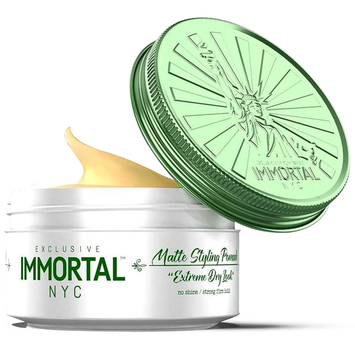 Envase compacto de Immortal NYC Matte Styling para uso diario fácil