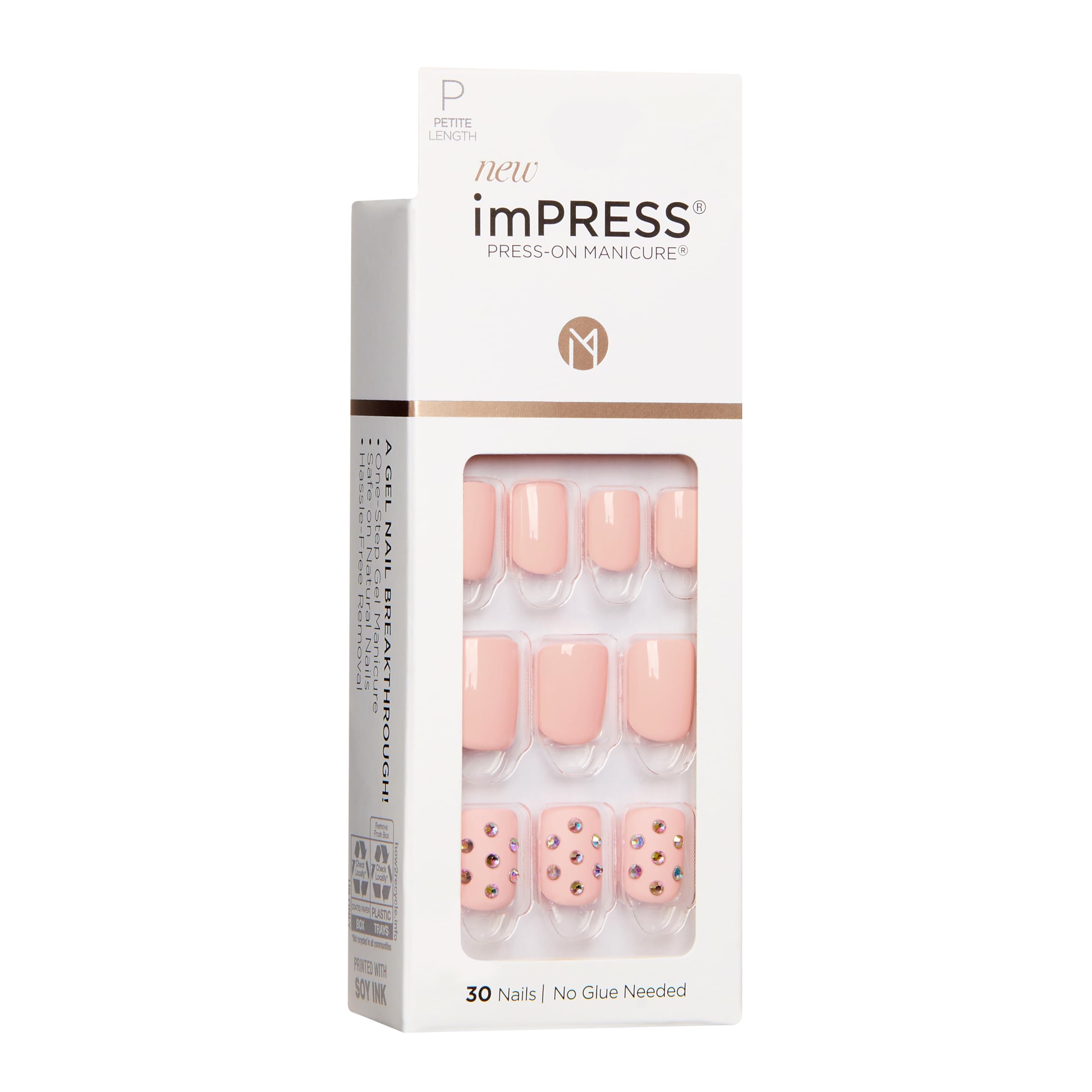 imPRESS conjunto de 30 uñas, preparación rápida para manicura