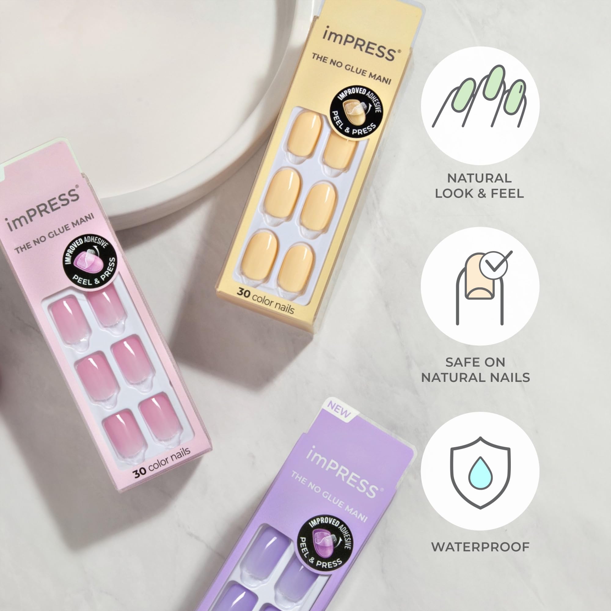 Acabado de color sólido que imita gel sin esmalte