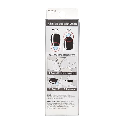 imPRESS forma squoval en negro para un look limpio.