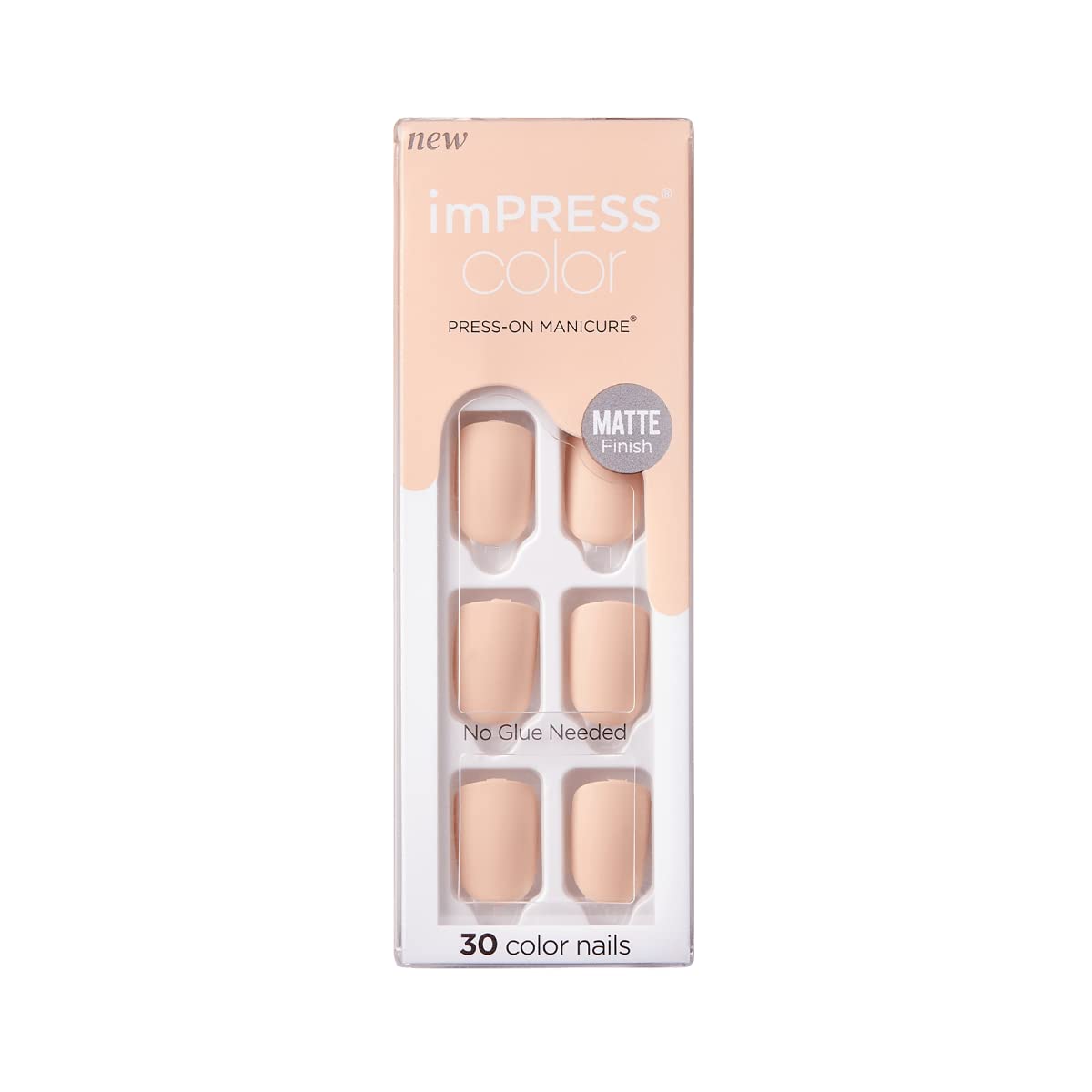 imPRESS uñas postizas con acabado mate para un look pulido al instante