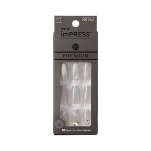 imPRESS Legacy gris aurora: uña con efecto luminoso y moderno
