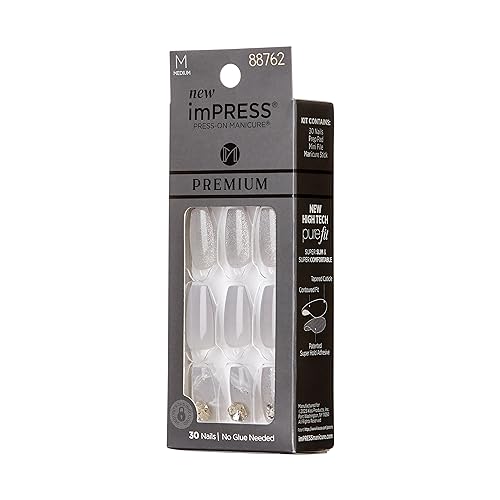 imPRESS Legacy gris piedras facetadas para brillo elegante