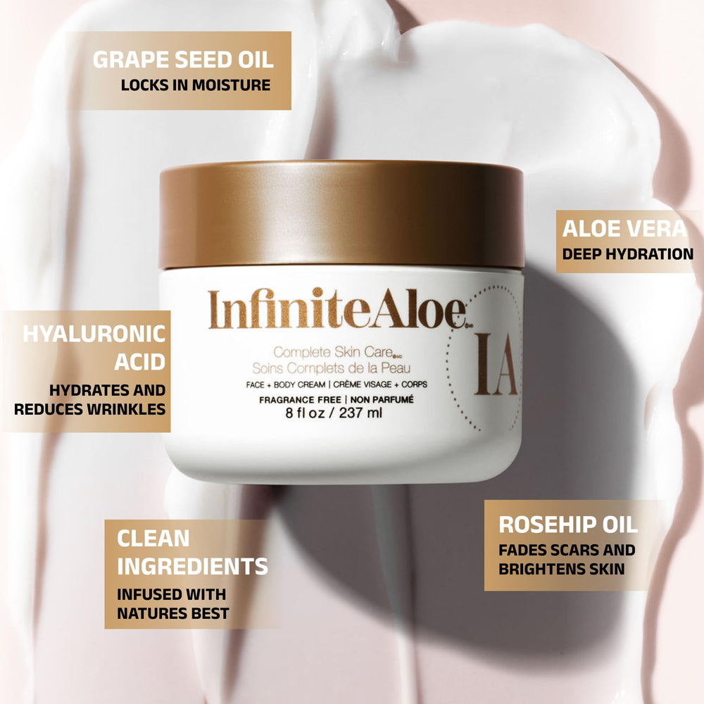 Infinité Aloe en tarros viaje 0.5 oz para cuidado diario móvil