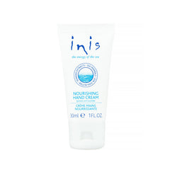 Inis, crema de manos de energía del mar, viaje 30 ml, hidratación suave para uso diario.