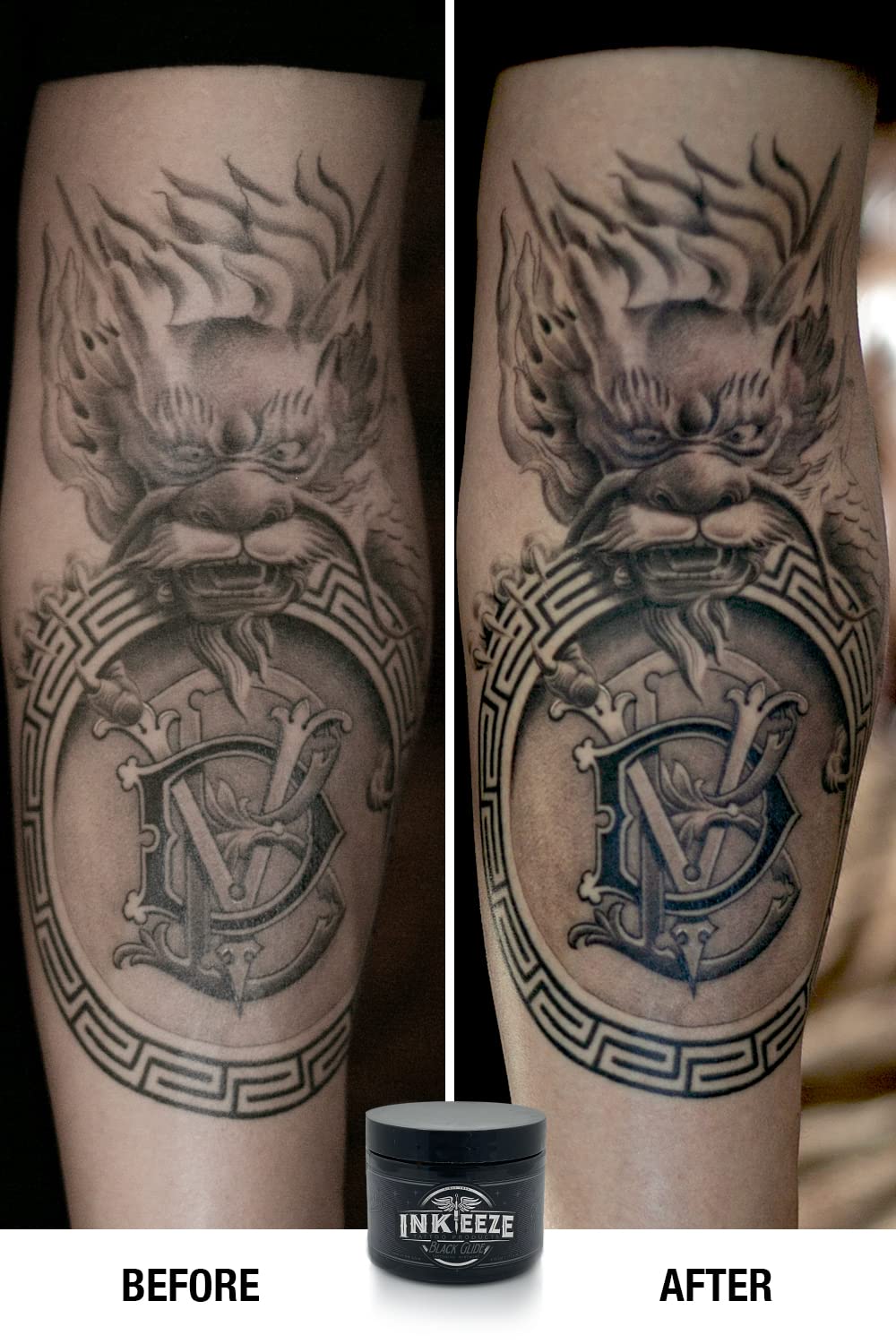 INK-EEZE cuidado post-tatuaje ofrece alivio suave y protección para la piel