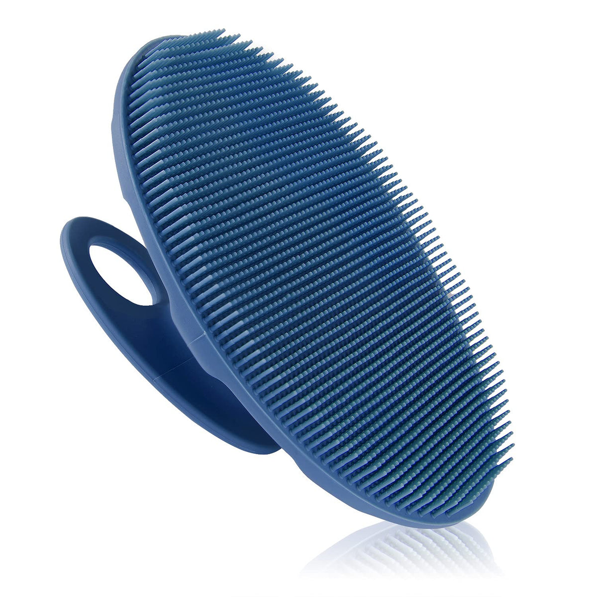 INNERNEED brocha-cuerpo-silicona-azul-oscuro para exfoliar suavemente en la ducha