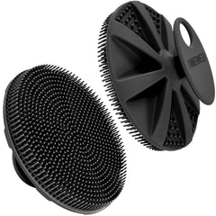 INNERNEED cepillo corporal de silicona, vista frontal, exfolia suave y promueve una piel limpia