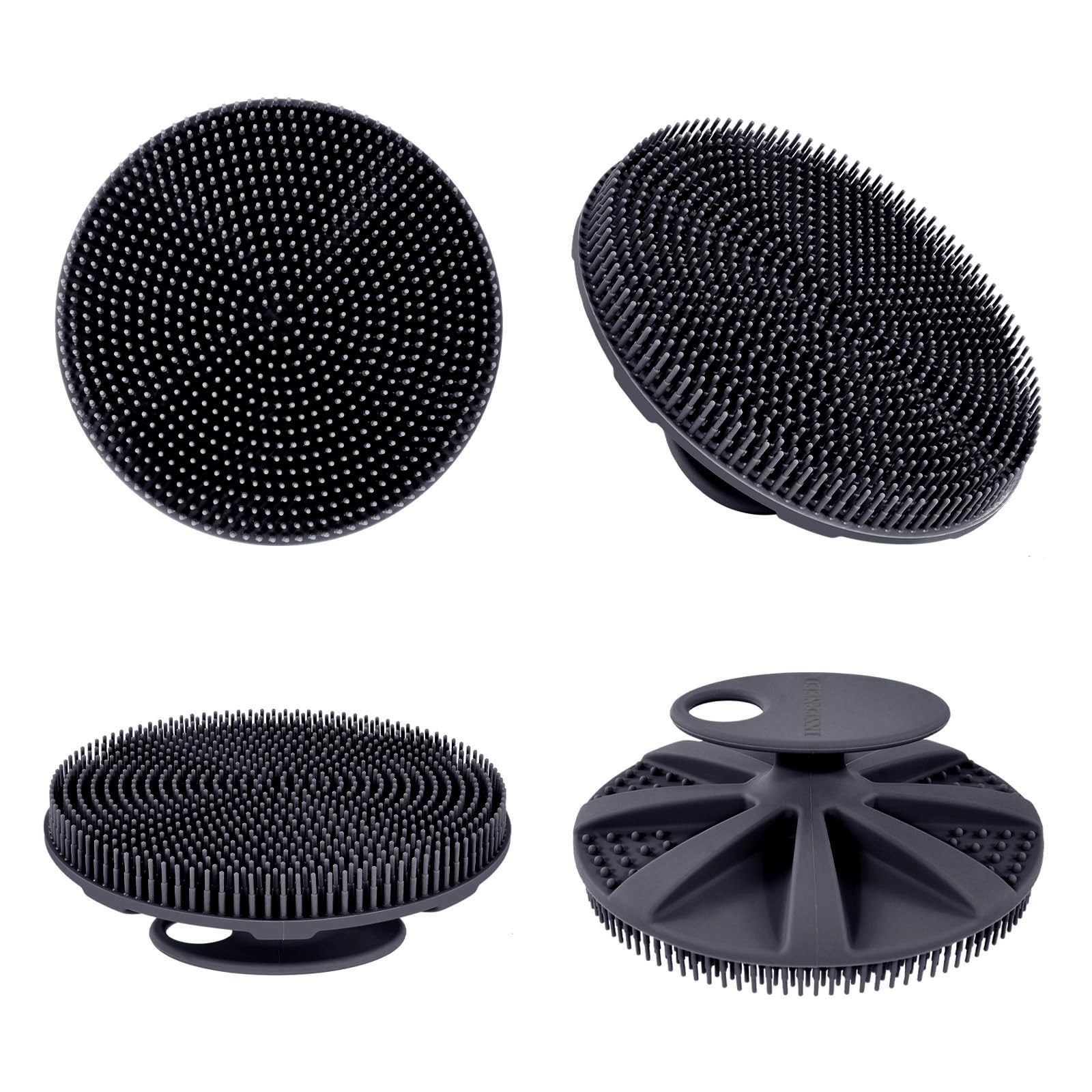 INNERNEED cepillo corporal silicona, tamaño compacto, ideal para viaje y almacenamiento