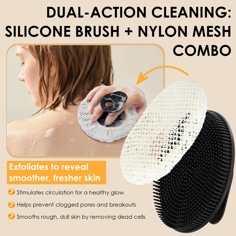 INNERNEED exfoliación doble combina silicona suave y malla para renovar la textura.