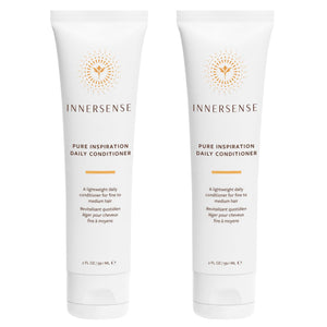 INNERSENSE acondicionador diario en empaque de dos frascos para cabello fino y suave