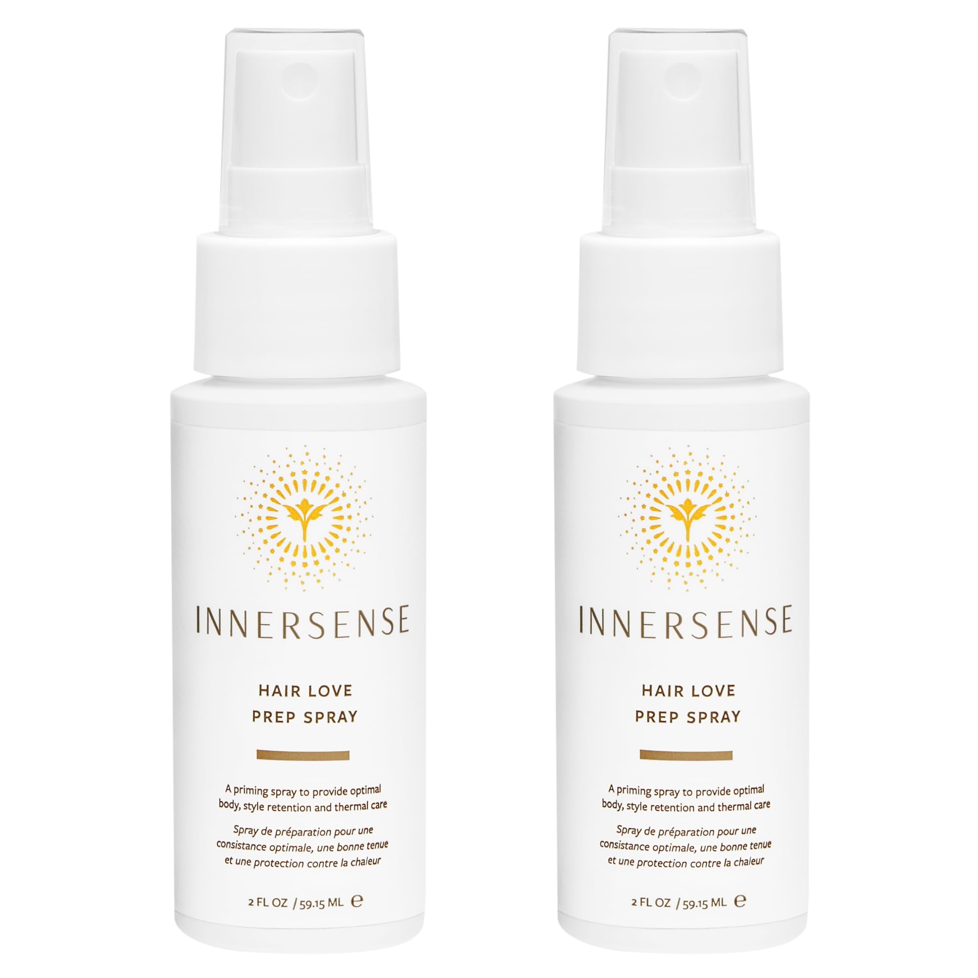 INNERSENSE Hair Love Prep Spray, botella: cuerpo y fijación suaves para el peinado