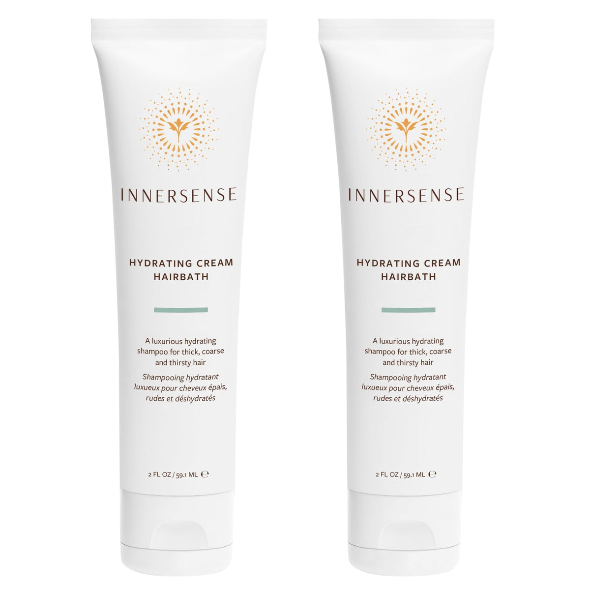 INNERSENSE Champú crema hidratante, botella vertiendo, para hidratación suave del cabello.