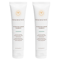 INNERSENSE Champú crema hidratante, botella vertiendo, para hidratación suave del cabello.