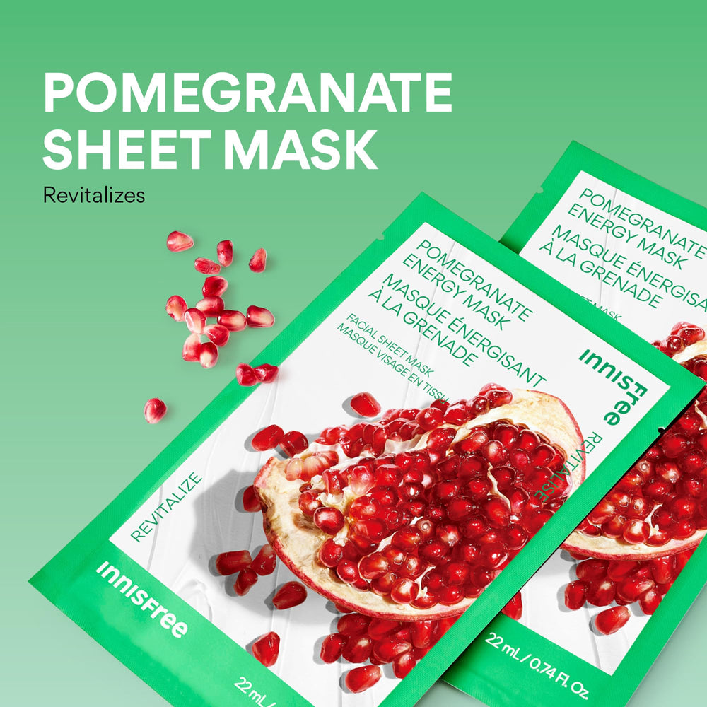 innisfree mascarilla granada, ideal para piel cansada tras la jornada.