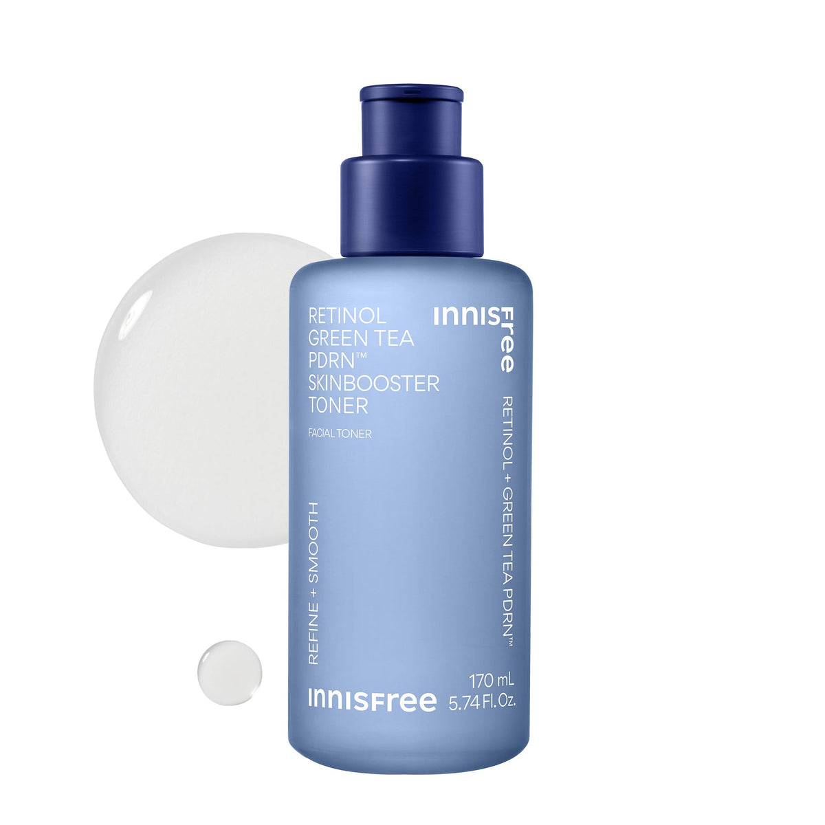 innisfree Tónico Retinol con Té Verde PDRN botella lista para aplicar y suavizar la piel