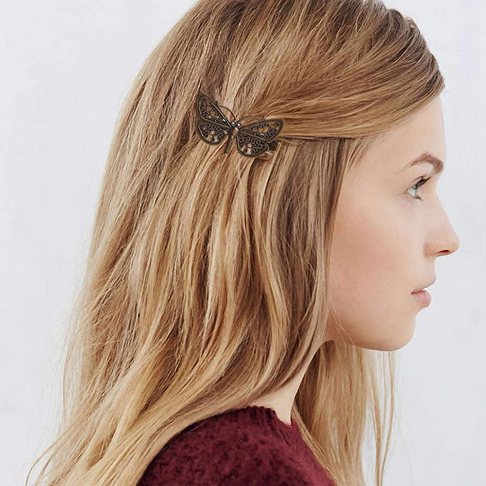 inSowni horquilla bronce para cabello, diseño vintage para looks modernos.