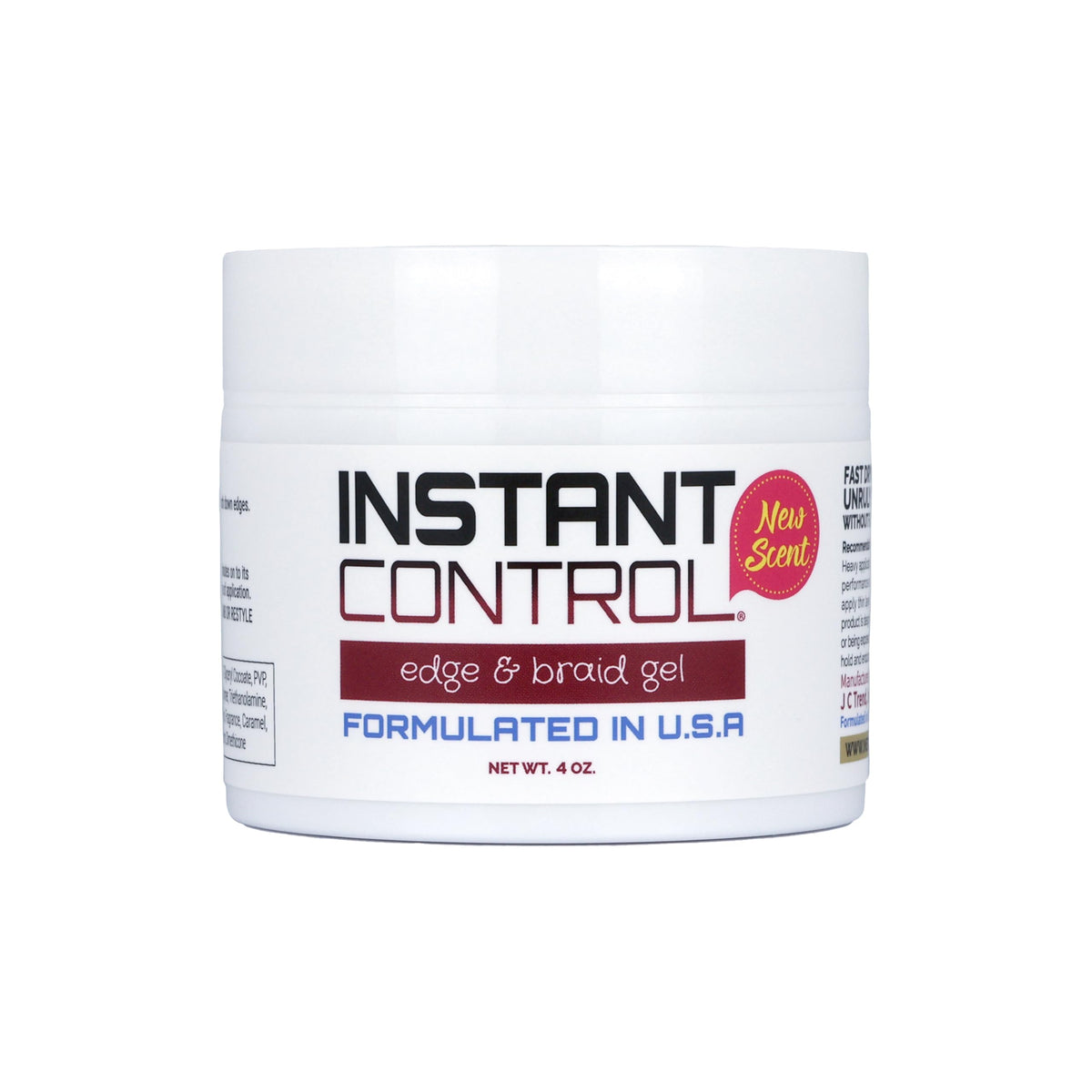 Gel Instant Control para bordes y trenzas, control suave y definido