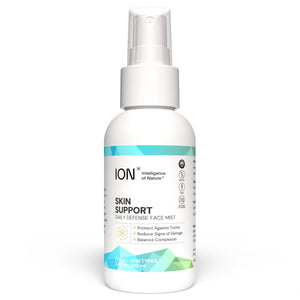 ION* Bruma facial de soporte de piel: refresca y protege diariamente.