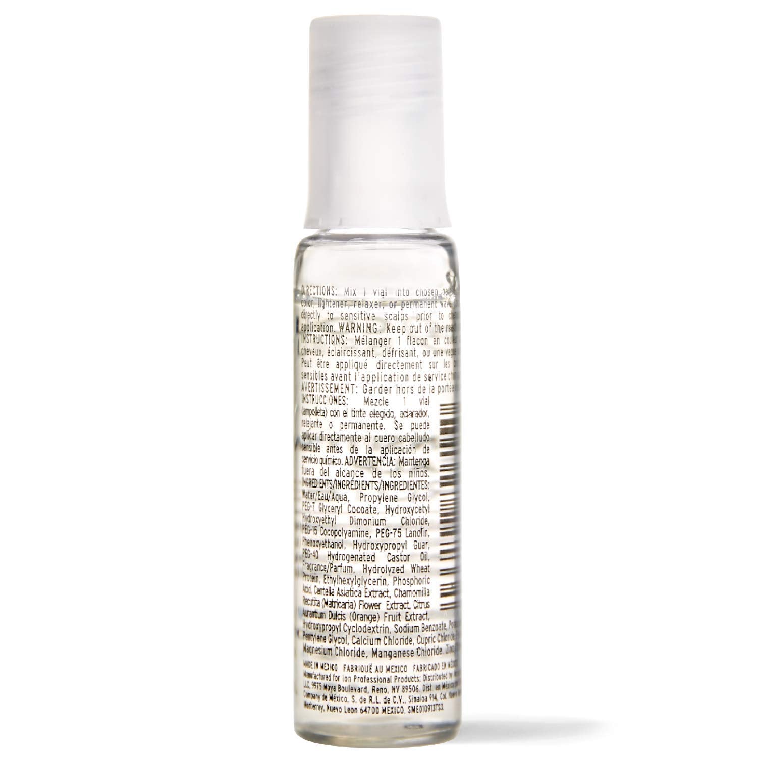 Ion Protector de cuero cabelludo sensible: textura crema que hidrata y protege.