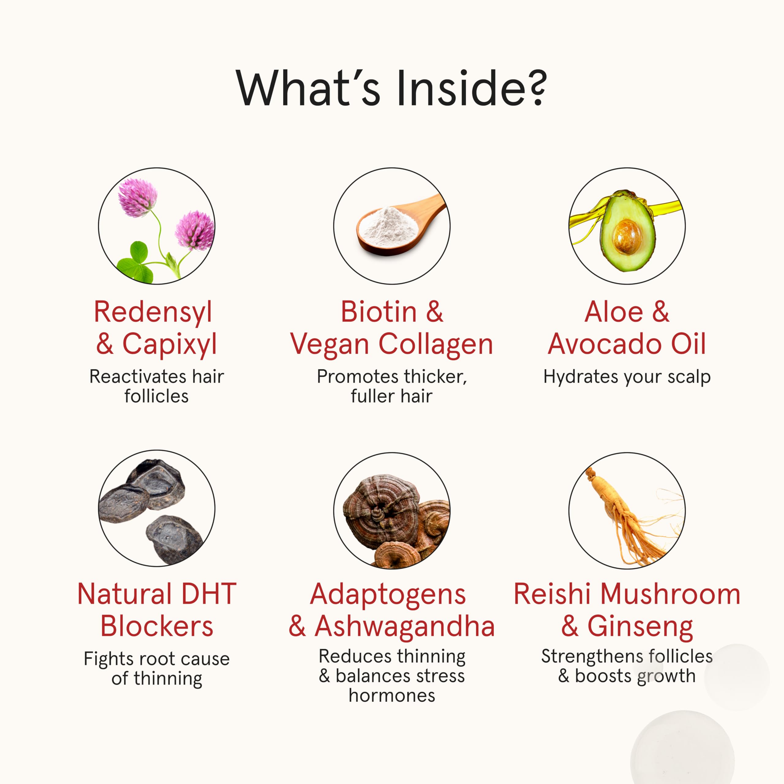 iRestore con ginseng y péptidos, fortalecimiento desde la raíz