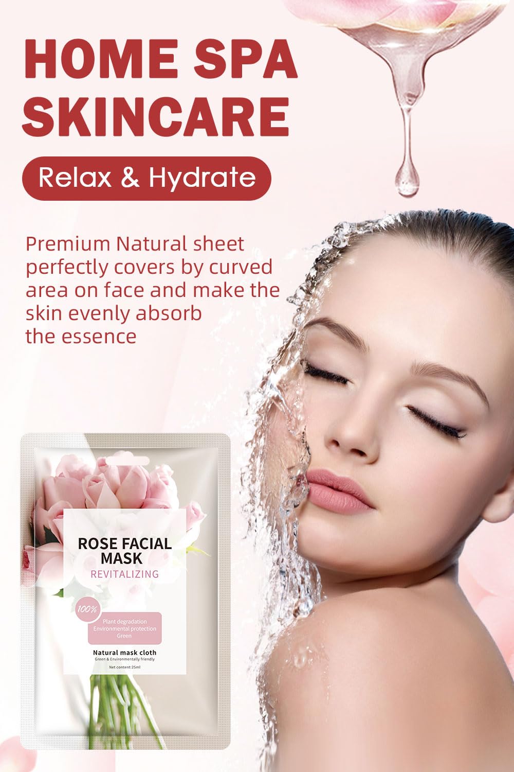 irev mascarilla facial hialurónico rosas: hidratación profunda y limpieza suave de poros.