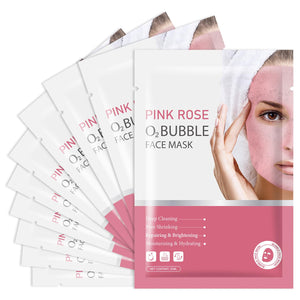 IREV mascarilla burbujas O2 rosa: limpieza profunda para la piel