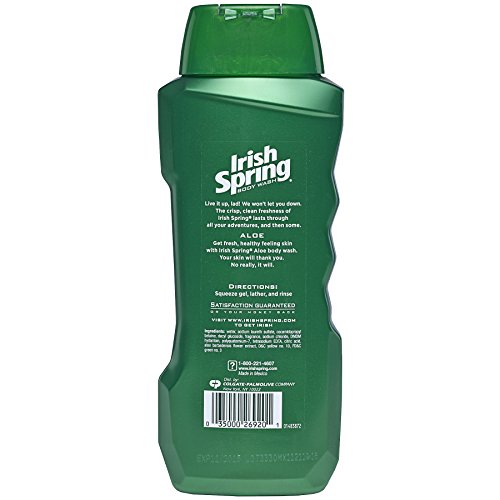 Irish Spring Aloe, gel de ducha que deja la piel hidratada tras la ducha.