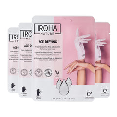 IROHA NATURE guantes mascarilla manos hidratan y suavizan la piel.
