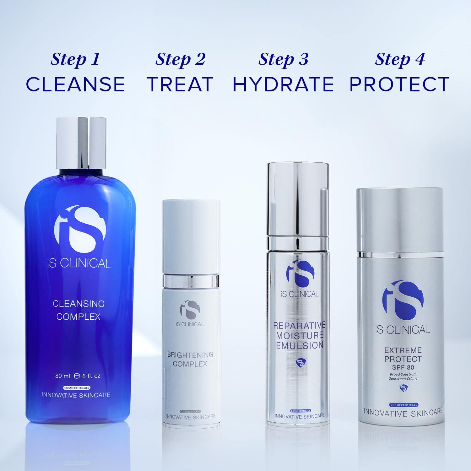 Paquete de iS CLINICAL Extreme Protect SPF 30, caja y branding