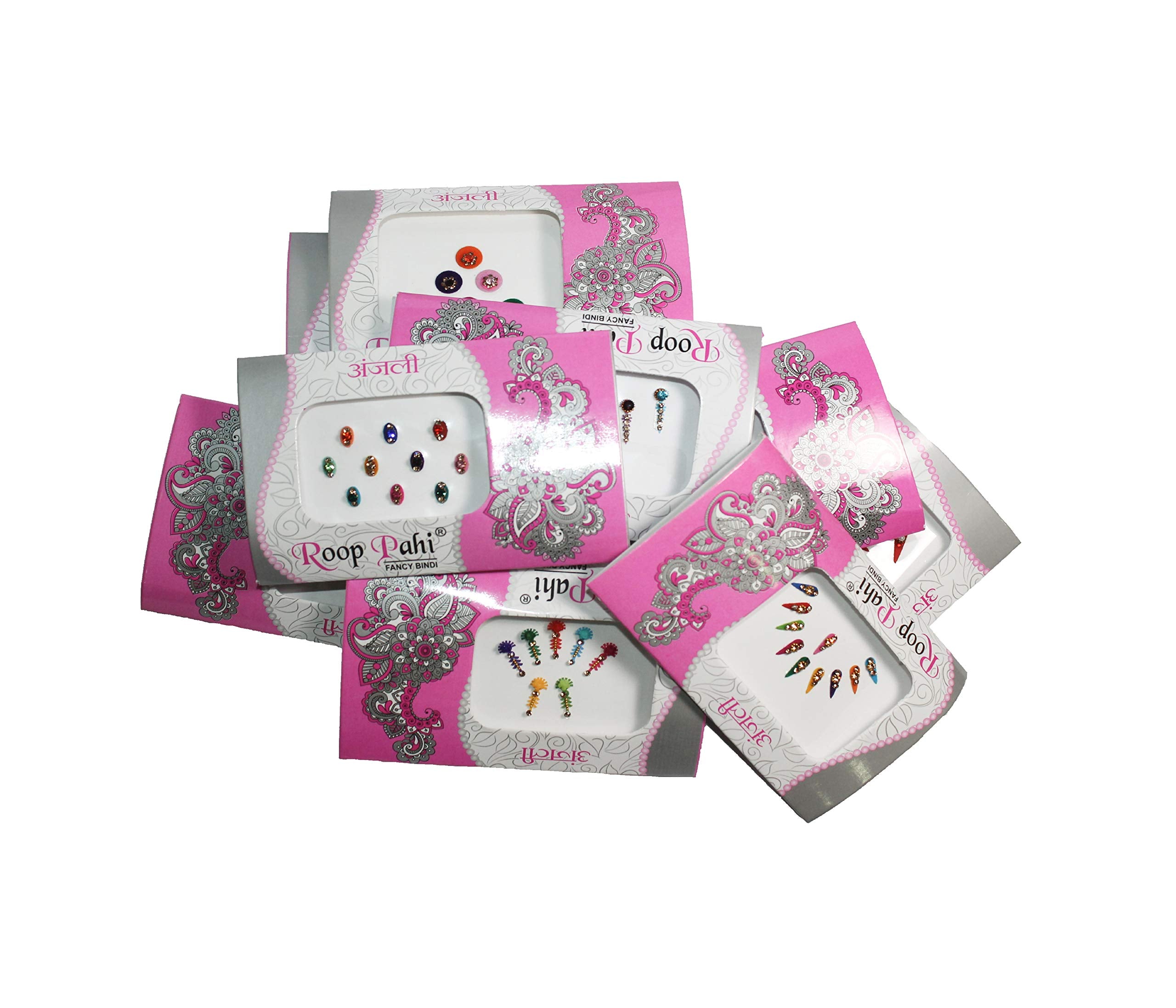 IS4A Bindi multicolor para la frente, ideal para atuendos festivos.