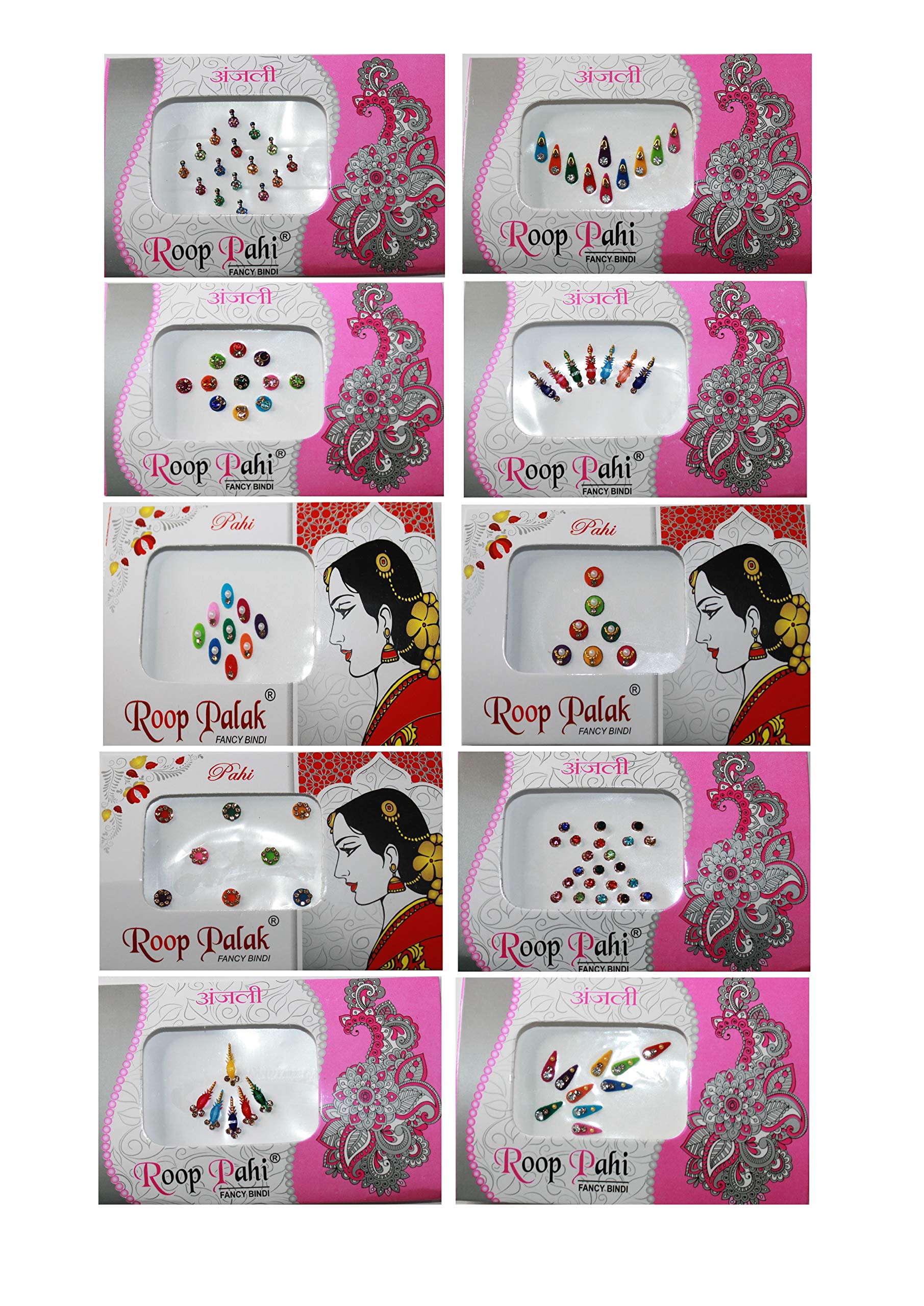 IS4A Bindi de diez tamaños, facilita adaptar a cada rostro.